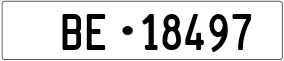 Trailer License Plate